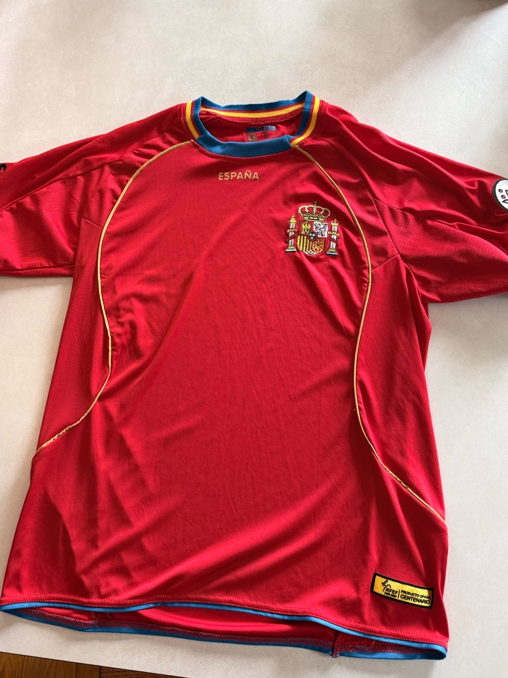 Spain Red Soccer Jersey - España Crest
